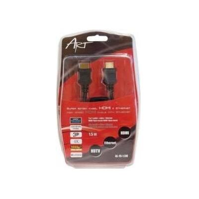 ART Kabel HDMI - HDMI czarny (KABHDMI/HDMIAL10) (1.50 m), Videokabel, Schwarz ART Kabel HDMI - HDMI czarny (KABHDMI/HDMIAL10) (1.50 m), Videokabel, Schwarz