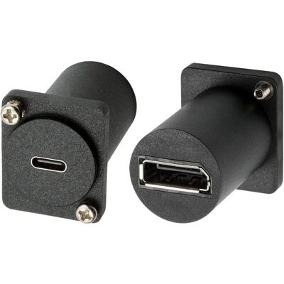 EXSYS D-Typ Adapter USB-C BU - DisplayPort BU (DP), Data + Video Adapter, Schwarz EXSYS D-Typ Adapter USB-C BU - DisplayPort BU (DP), Data + Video Adapter, Schwarz