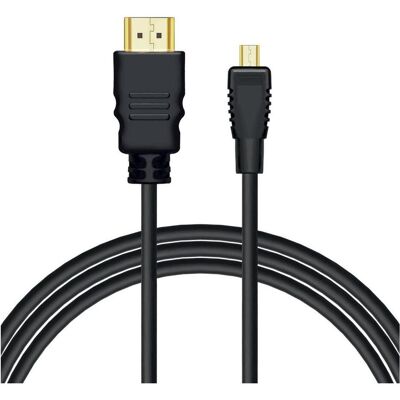 Savio CL-40/M HDMI (M) - micro HDMI (M) Kabel mit Ethernet 2m Schwarz (2 m), Videokabel, Schwarz Savio CL-40/M HDMI (M) - micro HDMI (M) Kabel mit Ethernet 2m Schwarz (2 m), Videokabel, Schwarz