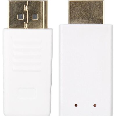 Sharkoon DisplayPort — HDMI (Typ A) (1 m), Videokabel, Weiss Sharkoon DisplayPort — HDMI (Typ A) (1 m), Videokabel, Weiss