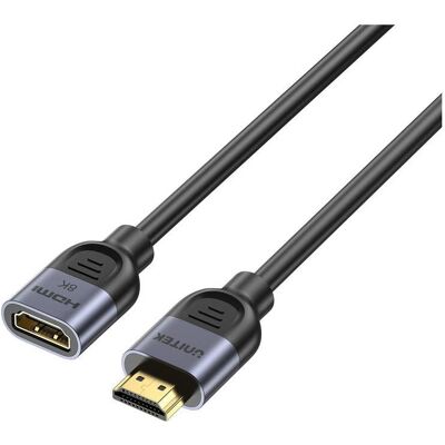 Unitek Kabel HDMI - HDMI 0.5m czarny (C11091AGY01-0.5M) (0.50 m), Videokabel, Schwarz Unitek Kabel HDMI - HDMI 0.5m czarny (C11091AGY01-0.5M) (0.50 m), Videokabel, Schwarz