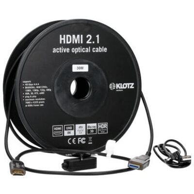 Klotz FOAUHD020 HDMI Video Kabel - 8K UHD 60Hz, 4K 120Hz, HDR Klotz FOAUHD020 HDMI Video Kabel - 8K UHD 60Hz, 4K 120Hz, HDR