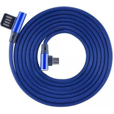 Sbox USB->Micro USB 90 M/M 1.5m USB-MICRO-90BL blueberry blue (1.50 m, USB 2.0), USB Kabel Sbox USB->Micro USB 90 M/M 1.5m USB-MICRO-90BL blueberry blue (1.50 m, USB 2.0), USB Kabel