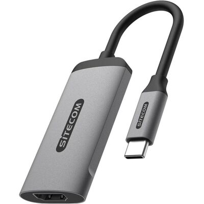 SiteCom AD-1003 USB-C zu HDMI™ 2.1 Adapter (USB Typ-C, 8.50 cm), Data + Video Adapter, Silber SiteCom AD-1003 USB-C zu HDMI™ 2.1 Adapter (USB Typ-C, 8.50 cm), Data + Video Adapter, Silber