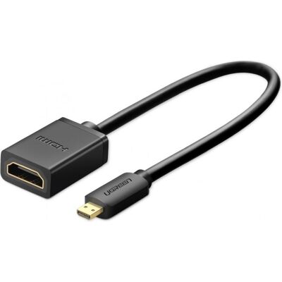 Ugreen Micro HDMI (Typ D) — HDMI (Typ A) (0.20 m), Videokabel, Schwarz Ugreen Micro HDMI (Typ D) — HDMI (Typ A) (0.20 m), Videokabel, Schwarz