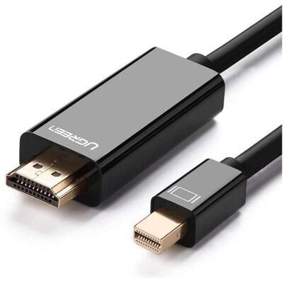 Ugreen Mini Display Port zu HDMI 4K 1080p (1.50 m), Videokabel, Schwarz Ugreen Mini Display Port zu HDMI 4K 1080p (1.50 m), Videokabel, Schwarz