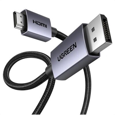 Ugreen HDMI – DisplayPort (1.50 m), Videokabel, Grau Ugreen HDMI – DisplayPort (1.50 m), Videokabel, Grau