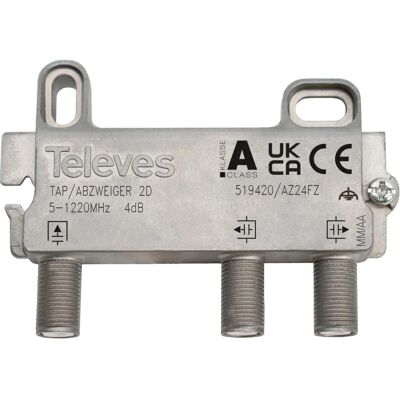 Televes End-Abzweiger 2f. (Stecker und Verbinder), Antennenkabel Televes End-Abzweiger 2f. (Stecker und Verbinder), Antennenkabel