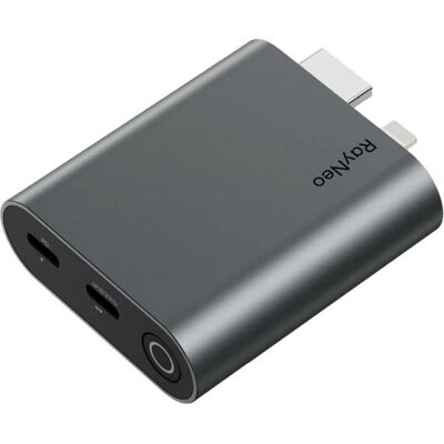 RayNeo HDMI to USB-C adapter for charging AR glasses (USB Typ-C), Data + Video Adapter, Grau RayNeo HDMI to USB-C adapter for charging AR glasses (USB Typ-C), Data + Video Adapter, Grau