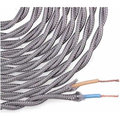 EDM C63 Geflochtenes Textilkabel - 2 x 0,75 mm - 5 m EDM C63 Geflochtenes Textilkabel - 2 x 0,75 mm - 5 m