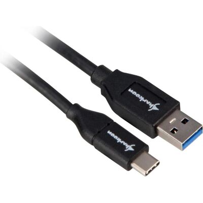 Sharkoon USB 3.2 Gen 2 Kabel - USB-A auf USB-C - 1m - Schwarz Sharkoon USB 3.2 Gen 2 Kabel - USB-A auf USB-C - 1m - Schwarz
