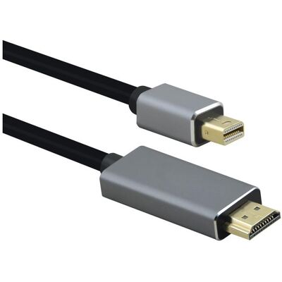 Helos Mini DisplayPort auf HDMI Kabel - 4K, 3m, Schwarz Helos Mini DisplayPort auf HDMI Kabel - 4K, 3m, Schwarz