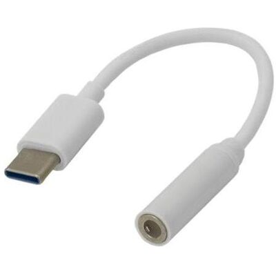 Sbox 3.5mm F. ->Type C M. AD.TYPEC-3.5mm, Audio Adapter, Weiss Sbox 3.5mm F. ->Type C M. AD.TYPEC-3.5mm, Audio Adapter, Weiss
