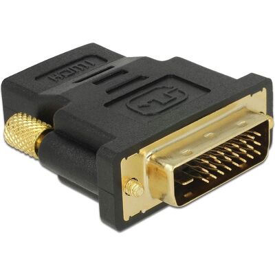 DeLock DVI-D zu (HDMI), Video Adapter, Schwarz DeLock DVI-D zu (HDMI), Video Adapter, Schwarz