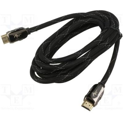 ART KABH AL-01-3 Kabel AL-01-3m HDMI 19-poliger Stecker (3 m), Videokabel, Schwarz ART KABH AL-01-3 Kabel AL-01-3m HDMI 19-poliger Stecker (3 m), Videokabel, Schwarz