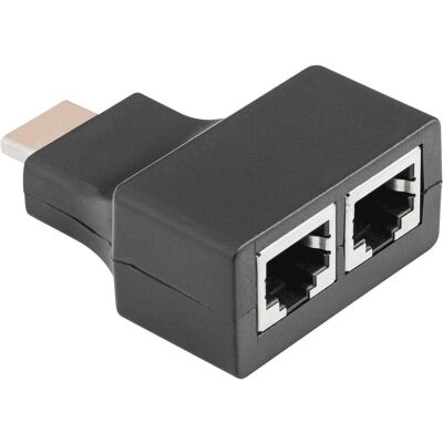 Cabletech HDMI-Extender - 30m - HDMI/2xRJ45 - Full HD Cabletech HDMI-Extender - 30m - HDMI/2xRJ45 - Full HD