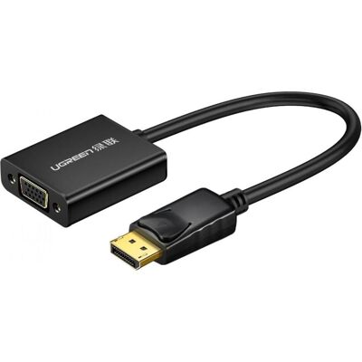 Ugreen Display Port auf VGA Adapter Konverter (VGA), Data + Video Adapter, Schwarz Ugreen Display Port auf VGA Adapter Konverter (VGA), Data + Video Adapter, Schwarz