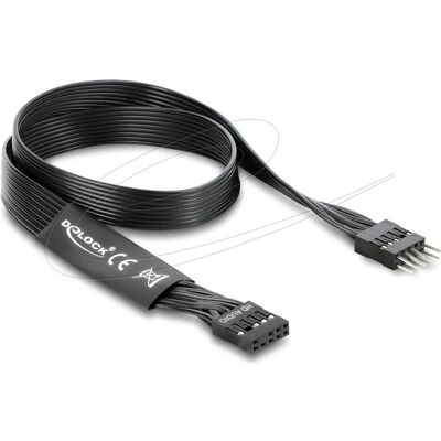 DeLock HD Audio Flachbandkabel Mainboard Verlängerungskabel (0.30 m), Audiokabel DeLock HD Audio Flachbandkabel Mainboard Verlängerungskabel (0.30 m), Audiokabel