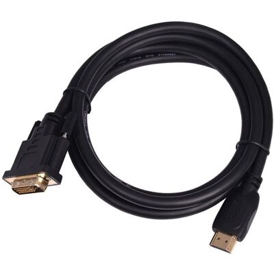 Lenovo HDMI-DVI-Kabel 1,8 m. Das Gold-flochten, DVI 24 + 1 (1.80 m), Videokabel, Schwarz Lenovo HDMI-DVI-Kabel 1,8 m. Das Gold-flochten, DVI 24 + 1 (1.80 m), Videokabel, Schwarz