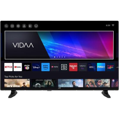 JVC Fernseher 32 Zoll Smart TV VIDAA HD-Ready HDR Fernseher mit Triple-Tuner, LED TV LT-32VDH2555 (32", LCD, HD), TV, Schwarz JVC Fernseher 32 Zoll Smart TV VIDAA HD-Ready HDR Fernseher mit Triple-Tuner, LED TV LT-32VDH2555 (32", LCD, HD), TV, Schwarz