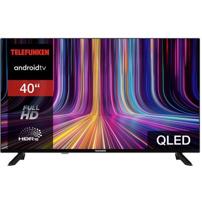 Telefunken QLED TV 40 Zoll Fernseher Full HD Android TV (HDR Smart TV, Triple-Tuner) QF40AO750S (40", QLED, Full HD, DE), TV, Schwarz Telefunken QLED TV 40 Zoll Fernseher Full HD Android TV (HDR Smart TV, Triple-Tuner) QF40AO750S (40", QLED, Full HD, DE), TV, Schwarz