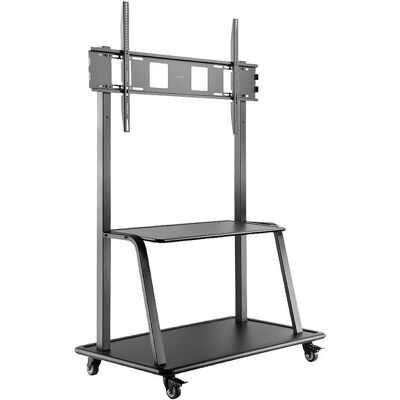 LogiLink Wagen für LCD TV - Kunststoff, Stahl - Schwarz - Bildschirmgrösse: 152-266 cm (60 (150 kg, 60" - 105"), TV Ständer, Schwarz LogiLink Wagen für LCD TV - Kunststoff, Stahl - Schwarz - Bildschirmgrösse: 152-266 cm (60 (150 kg, 60" - 105"), TV Ständer, Schwarz