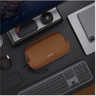 tomtoc Light-T12 Accessory Bag, brown, Notebooktasche, Braun tomtoc Light-T12 Accessory Bag, brown, Notebooktasche, Braun