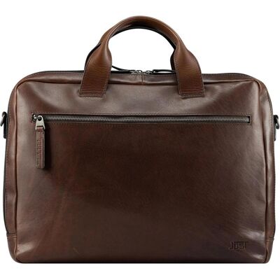 Jost Lund Aktentasche Leder 40.5 cm Laptopfach (16.54", Universal), Notebooktasche, Braun Jost Lund Aktentasche Leder 40.5 cm Laptopfach (16.54", Universal), Notebooktasche, Braun