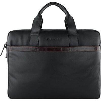 Bugatti Aktentasche CORSO DELUXE, Notebooktasche, Schwarz Bugatti Aktentasche CORSO DELUXE, Notebooktasche, Schwarz