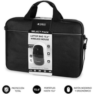 Subblim Pack Maletin Raton Laptop Bag 15,6" Wireless Mouse (15.60", Universal), Notebooktasche, Schwarz Subblim Pack Maletin Raton Laptop Bag 15,6" Wireless Mouse (15.60", Universal), Notebooktasche, Schwarz