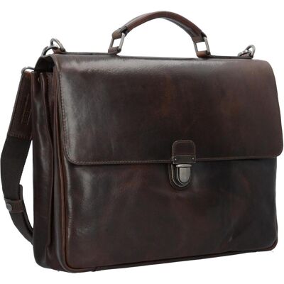 Leonhard Heyden Aktenmappe mit Überschlag 15" Roma (14"), Notebooktasche, Braun Leonhard Heyden Aktenmappe mit Überschlag 15" Roma (14"), Notebooktasche, Braun