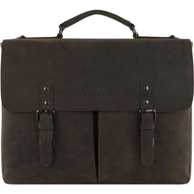 Bugatti Aktentasche Luca Briefcase With Flap (17", Universal), Notebooktasche, Braun Bugatti Aktentasche Luca Briefcase With Flap (17", Universal), Notebooktasche, Braun