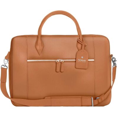 Noreve Leder-Umhängetasche (15"), Notebooktasche, Braun Noreve Leder-Umhängetasche (15"), Notebooktasche, Braun