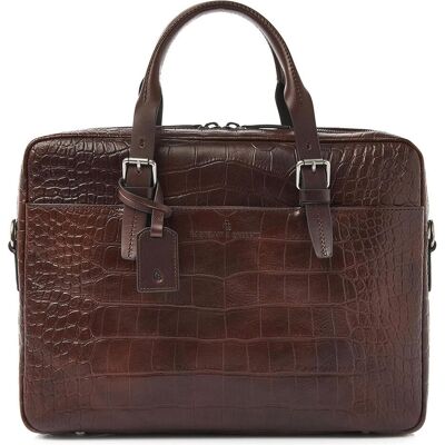 Castelijn & Beerens Aktentasche Leder 41 cm Laptopfach (17"), Notebooktasche, Braun Castelijn & Beerens Aktentasche Leder 41 cm Laptopfach (17"), Notebooktasche, Braun