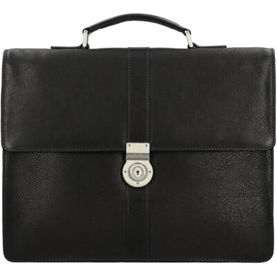 Leonhard Heyden Bergamo Aktentasche Leder 38 cm Laptopfach (14.57"), Notebooktasche, Schwarz Leonhard Heyden Bergamo Aktentasche Leder 38 cm Laptopfach (14.57"), Notebooktasche, Schwarz
