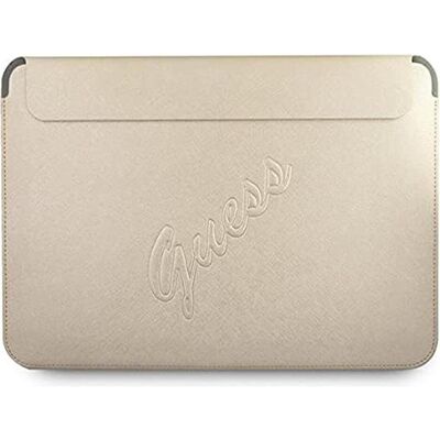 Guess Saffiano Vintage Laptoptasche - Für 13/14" Macbook - Gold Guess Saffiano Vintage Laptoptasche - Für 13/14" Macbook - Gold