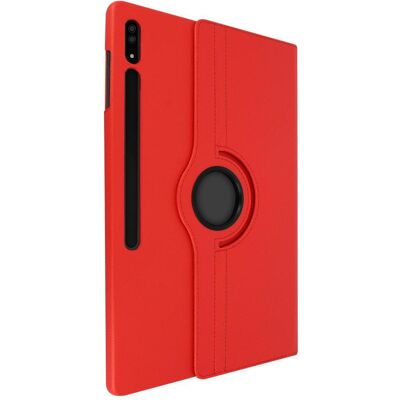 Avizar Galaxy Tab S8 Ultra Rote Hülle mit 360° Halterung Avizar Galaxy Tab S8 Ultra Rote Hülle mit 360° Halterung