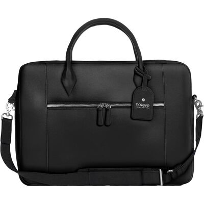 Noreve Leder-Umhängetasche (15"), Notebooktasche, Schwarz Noreve Leder-Umhängetasche (15"), Notebooktasche, Schwarz