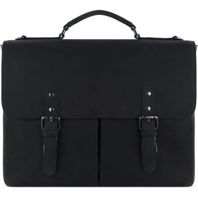 Bugatti Aktentasche Luca Briefcase With Flap (17", Universal), Notebooktasche, Schwarz Bugatti Aktentasche Luca Briefcase With Flap (17", Universal), Notebooktasche, Schwarz