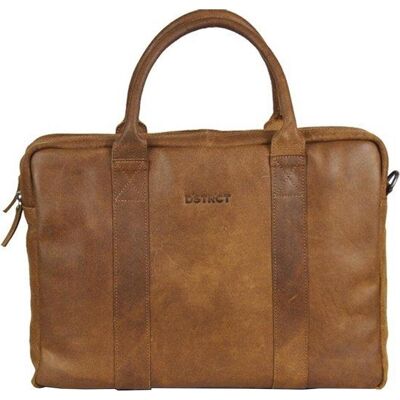 DSTRCT Limited Leren Business Laptoptas - 15,6 inch laptopvak met rits - Sleutelhanger - Cognac (15.60"), Notebooktasche, Braun DSTRCT Limited Leren Business Laptoptas - 15,6 inch laptopvak met rits - Sleutelhanger - Cognac (15.60"), Notebooktasche, Braun