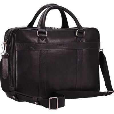 Leonhard Heyden Bergamo Aktentasche Leder 41 cm Laptopfach (15"), Notebooktasche, Schwarz Leonhard Heyden Bergamo Aktentasche Leder 41 cm Laptopfach (15"), Notebooktasche, Schwarz