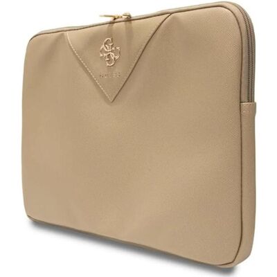 Guess Sleeve GUCS14ZPGSTEGD 14" złoty/light gold Triangle 4G (14"), Notebooktasche, Gold Guess Sleeve GUCS14ZPGSTEGD 14" złoty/light gold Triangle 4G (14"), Notebooktasche, Gold