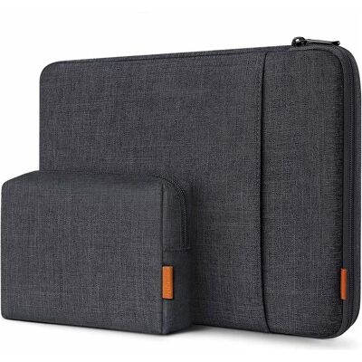 Inateck LB01006-13S (13", Apple), Notebooktasche, Grau, Schwarz Inateck LB01006-13S (13", Apple), Notebooktasche, Grau, Schwarz