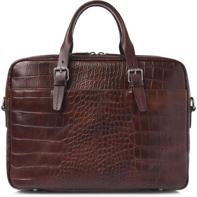 Castelijn & Beerens Jules Aktentasche RFID Schutz Leder 30 cm Laptopfach (17"), Notebooktasche, Braun Castelijn & Beerens Jules Aktentasche RFID Schutz Leder 30 cm Laptopfach (17"), Notebooktasche, Braun