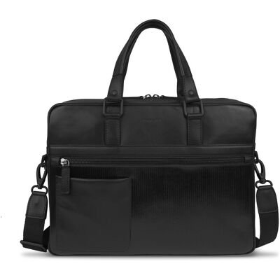 Bugatti Joel Aktentasche Leder 38 cm Laptopfach (15.40", Universal), Notebooktasche, Schwarz Bugatti Joel Aktentasche Leder 38 cm Laptopfach (15.40", Universal), Notebooktasche, Schwarz