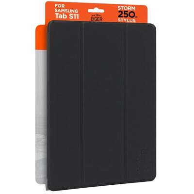 Eiger Folio-Case mit Stylus-Halterung schwarz Storm 250m Stylus Case Black Retail (Samsung Galaxy Tab S11), Tablet Hülle, Schwarz Eiger Folio-Case mit Stylus-Halterung schwarz Storm 250m Stylus Case Black Retail (Samsung Galaxy Tab S11), Tablet Hülle, Schwarz