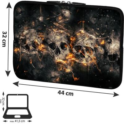 Pedea Notebook-Schutzhülle Skulls - Schutz vor Kratzern Pedea Notebook-Schutzhülle Skulls - Schutz vor Kratzern