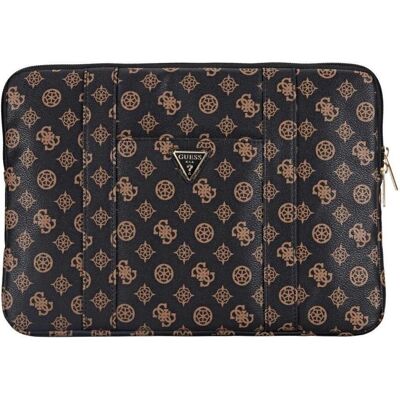 Guess Bag Sleeve 14" Peony Pocket Triangle black (14"), Notebooktasche, Schwarz Guess Bag Sleeve 14" Peony Pocket Triangle black (14"), Notebooktasche, Schwarz