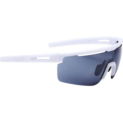 BBB, Unisex, Sportbrille, Avenger BSG-57 (White, Smoke), Weiss BBB, Unisex, Sportbrille, Avenger BSG-57 (White, Smoke), Weiss