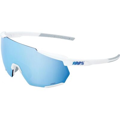 100%, Damen, Sportbrille, Racetrap 3.0 (Matte White, Blau), Weiss 100%, Damen, Sportbrille, Racetrap 3.0 (Matte White, Blau), Weiss